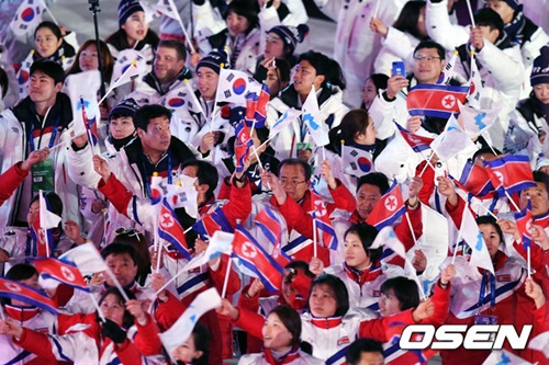 2018年平昌五輪での南北選手団