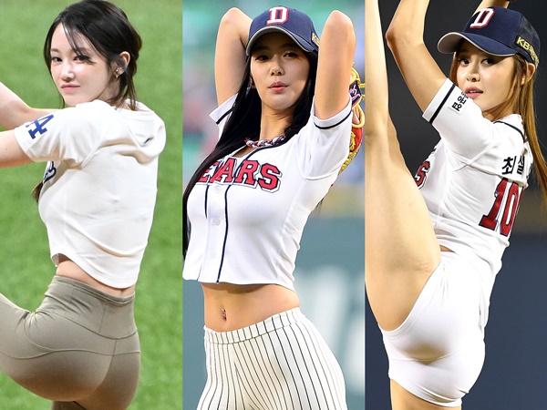 【写真あり】大谷翔平も目撃！「世界2位」美女に“超絶大開脚”…韓国野球を彩る“美脚美女”のド派手始球式